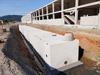 Výrobní hala Semperflex Odry, betonová retenční nádrž (NOD14, NO23, NOP14), čerpací šachta včetně strojního vystrojení, čerpací šachta olejových vod včetně strojního vystrojení, db betonové jímky